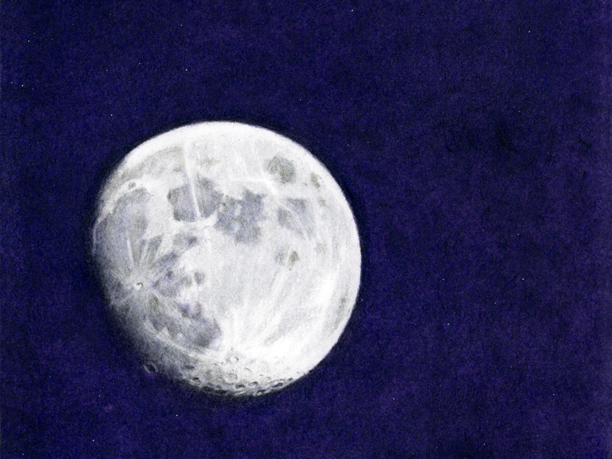 Moon drawing.